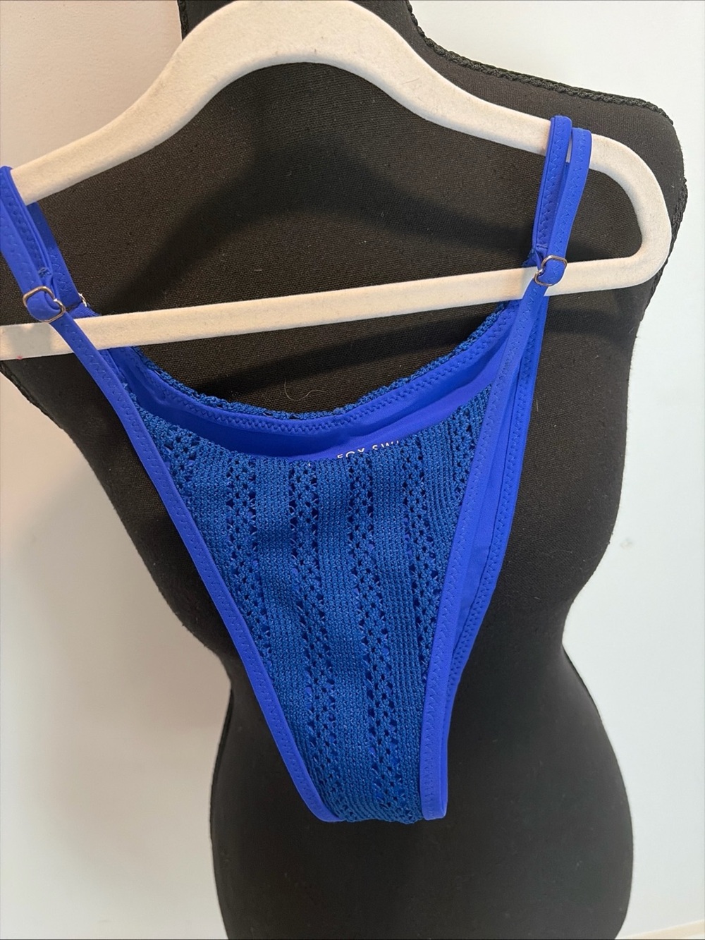 White Fox Swim Bikini Cobolt Bathing suit Blue Two Piece - Picture 10 of 15